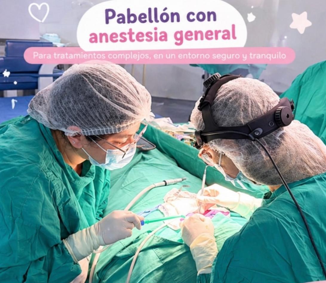 Atención en pabellón con anestesia general